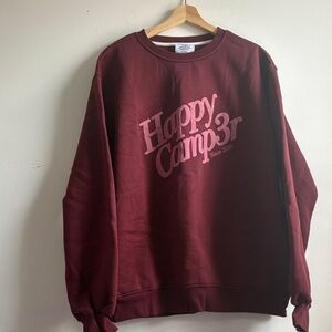 Burgundy Women's Crew Neck Sweater